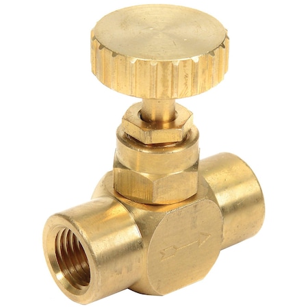 Weiss Instruments. Brass Needle Valve, 1/4in NPT 25NVBR